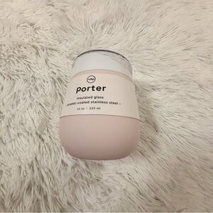 W&p Porter Insulated Glass ceramic coated stainless steel in Pink 11 oz